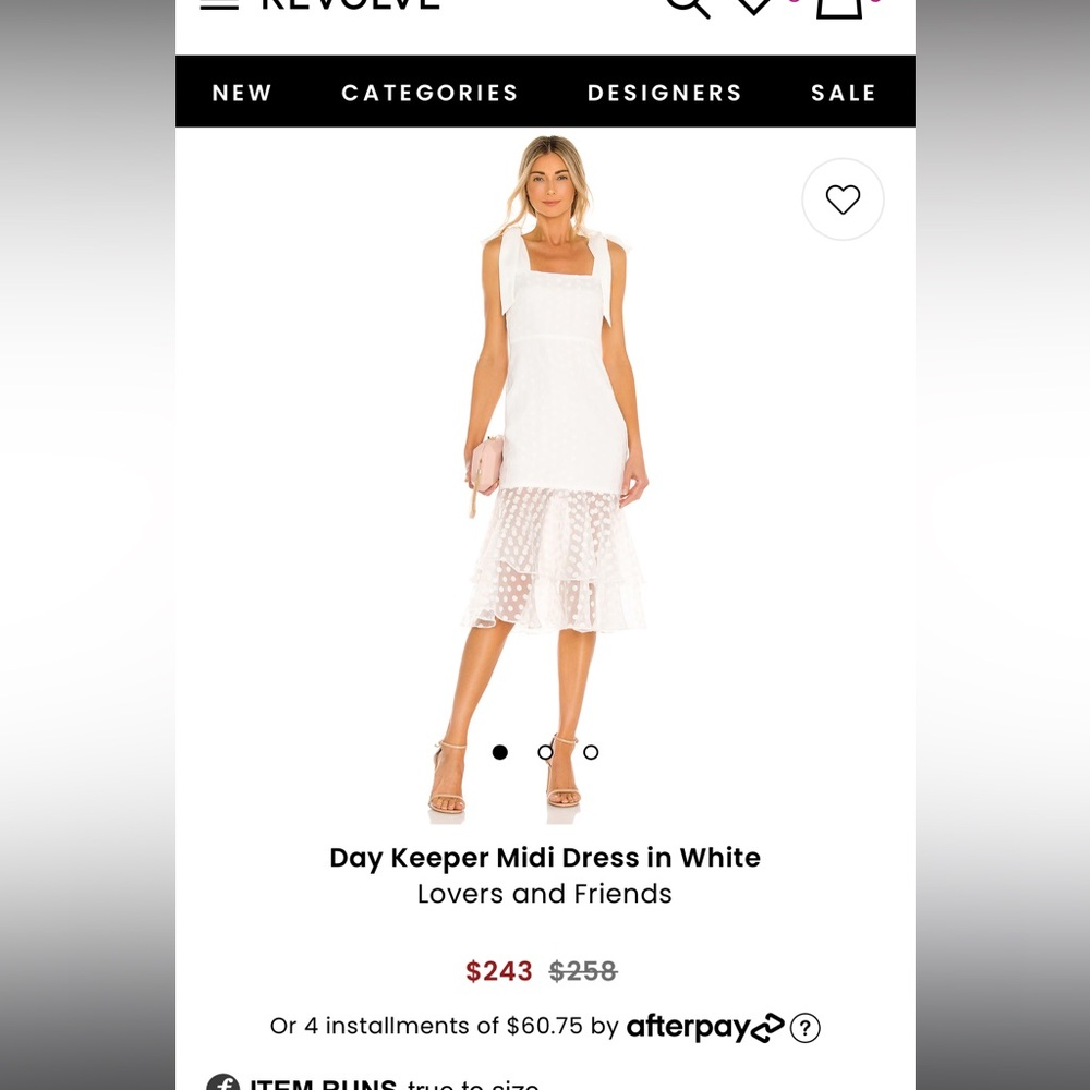 Lovers and friends brand new dress. Size xxs- fits closer to xs/small.